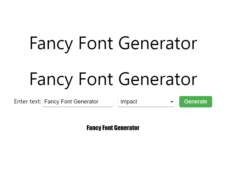 Fancy Font Generator - ChatGPT OpenAI