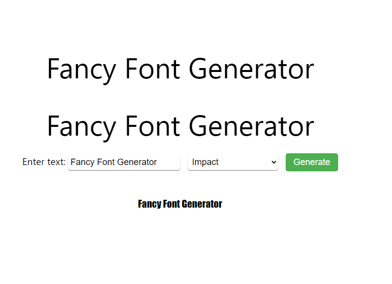 Fancy Font Generator