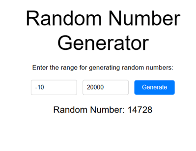 Random Number Generator tool