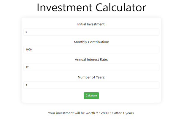 Online Investment Calculator Free Tool