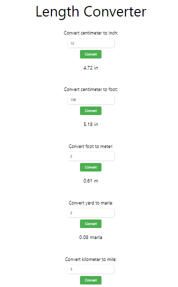 Online Length Converter