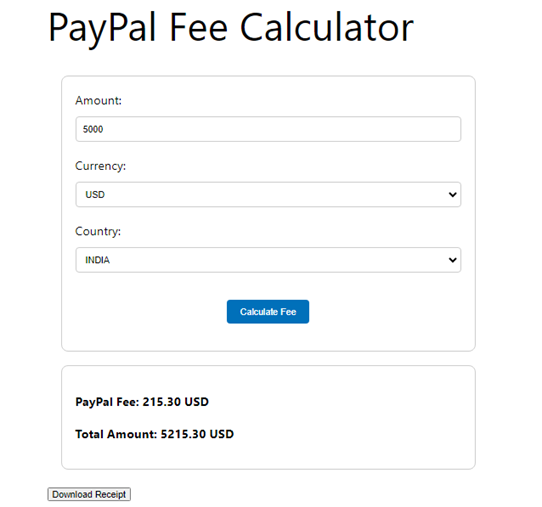 PayPal Fee Calculator ai tool